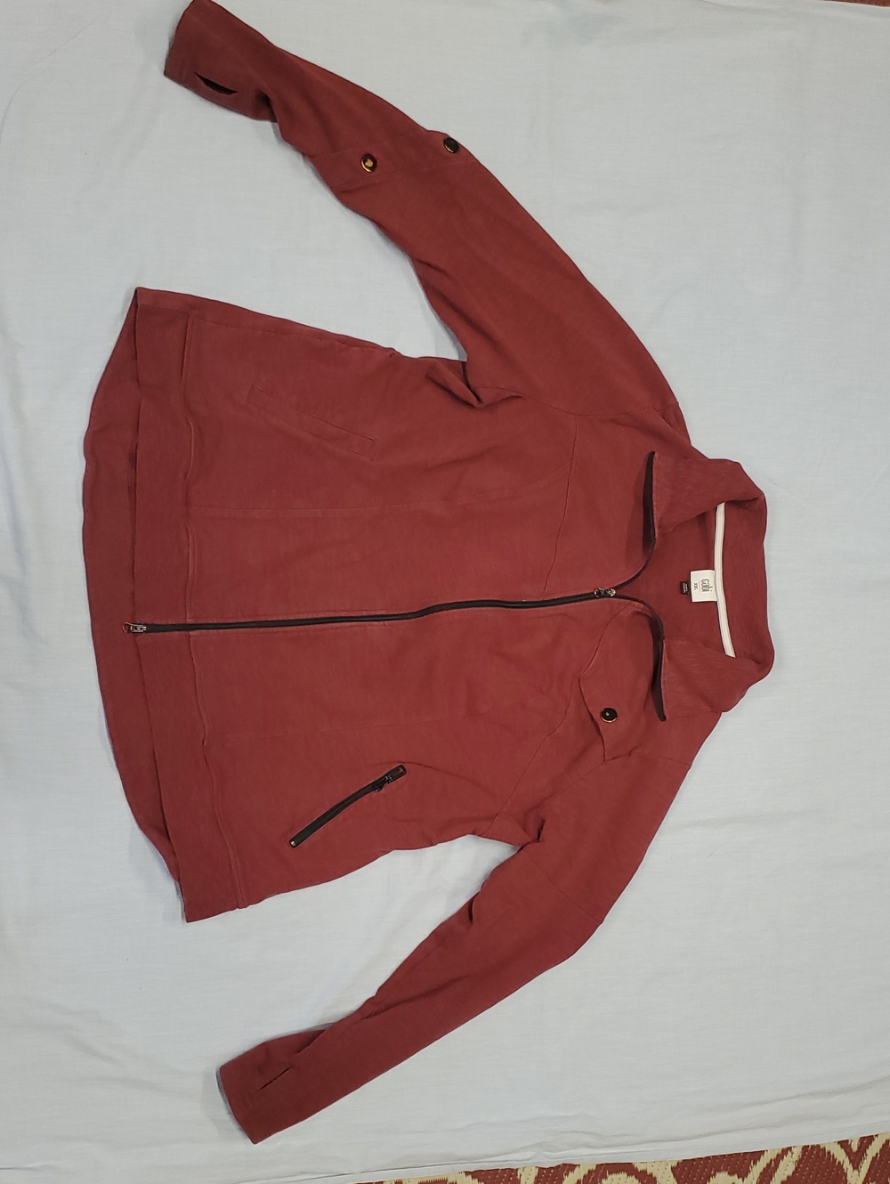 CAbi Rust Red Utility Zip Jacket #188